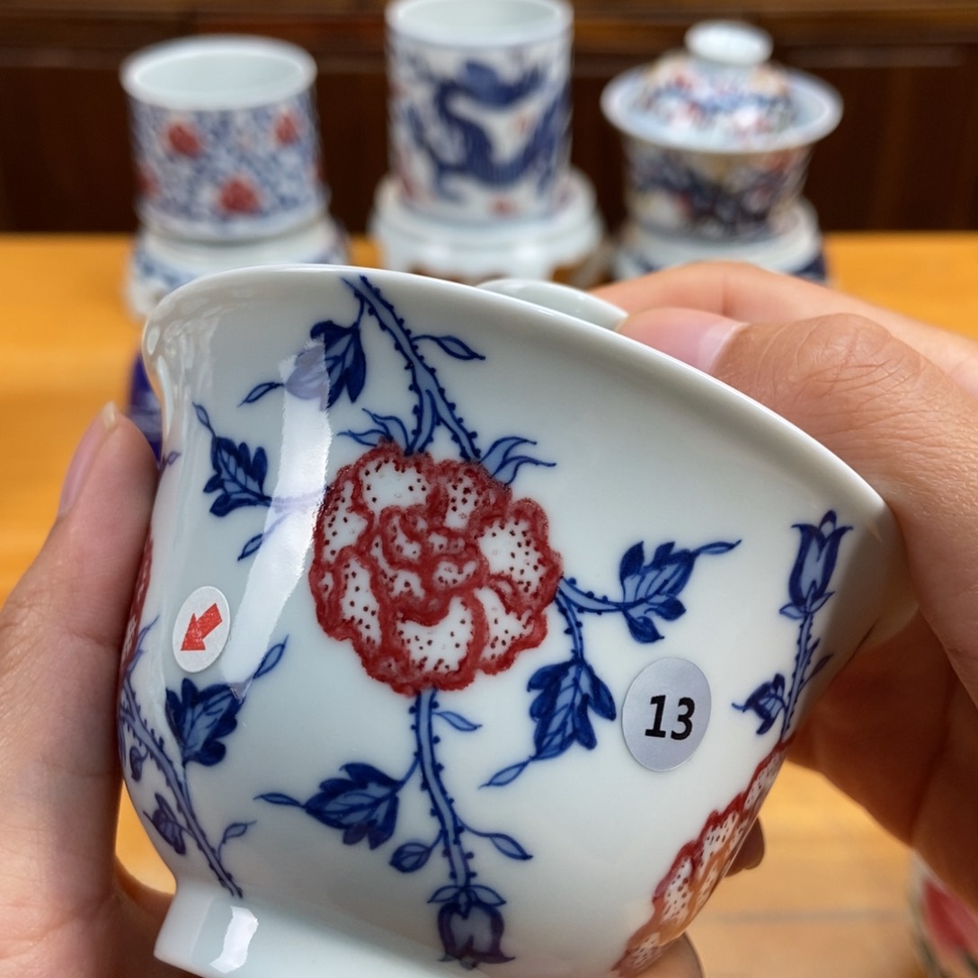 手绘现代茶具非古董