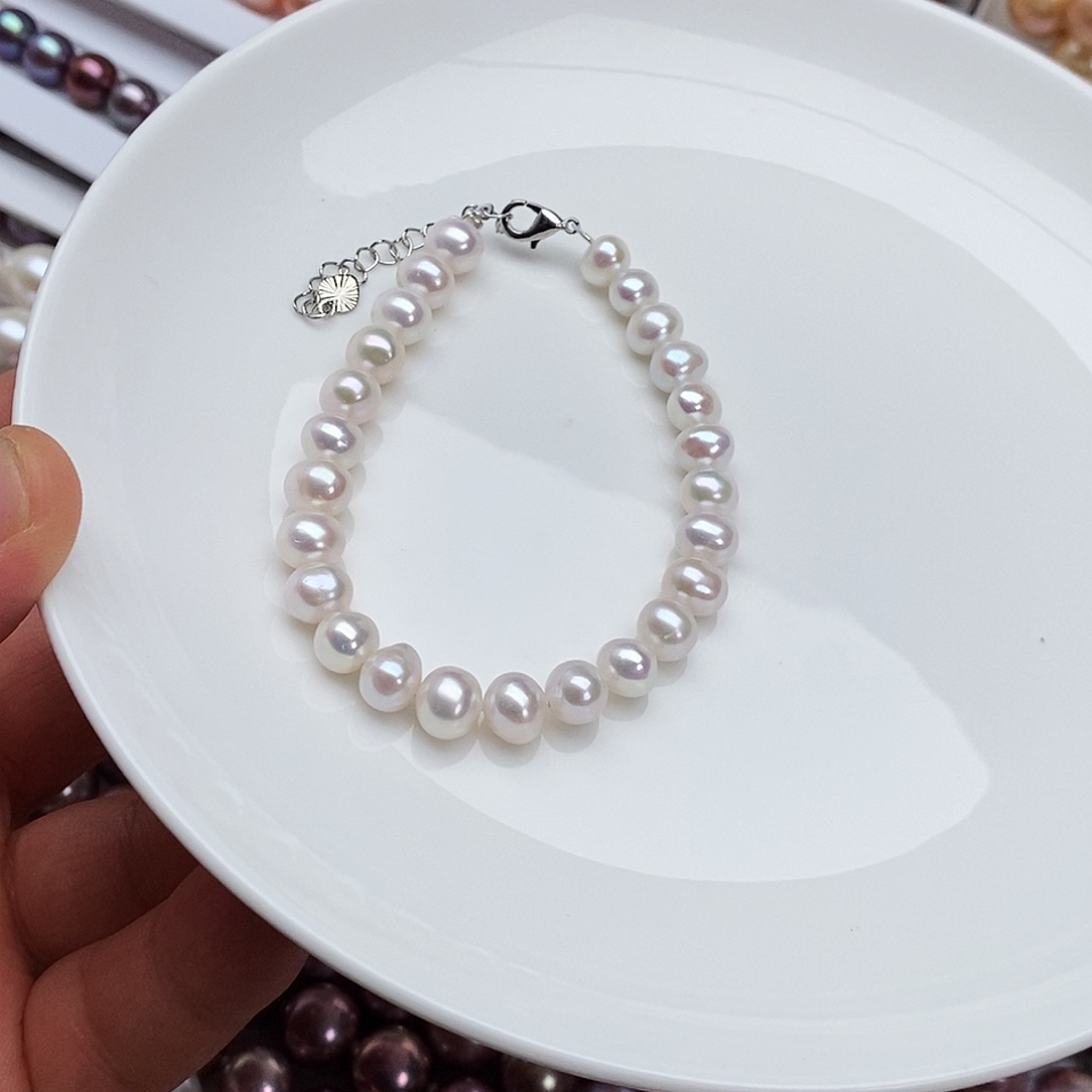 淡水珍珠颈饰合金