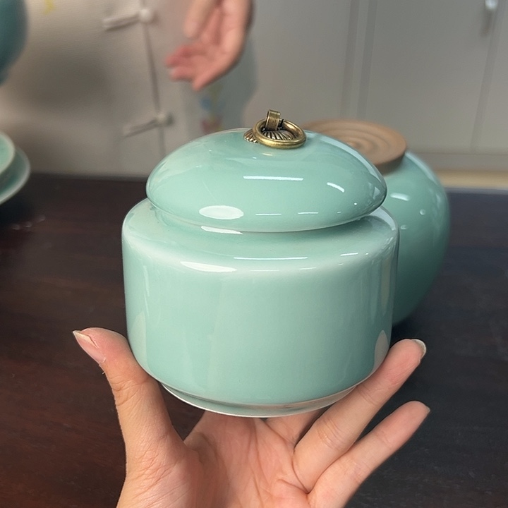 龙泉云间青瓷小米茶器
