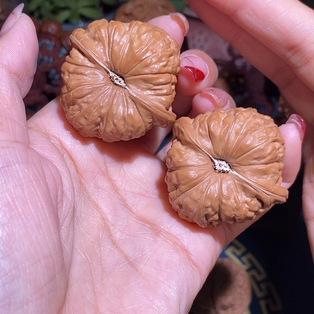 文玩核桃把件43南瓜墩