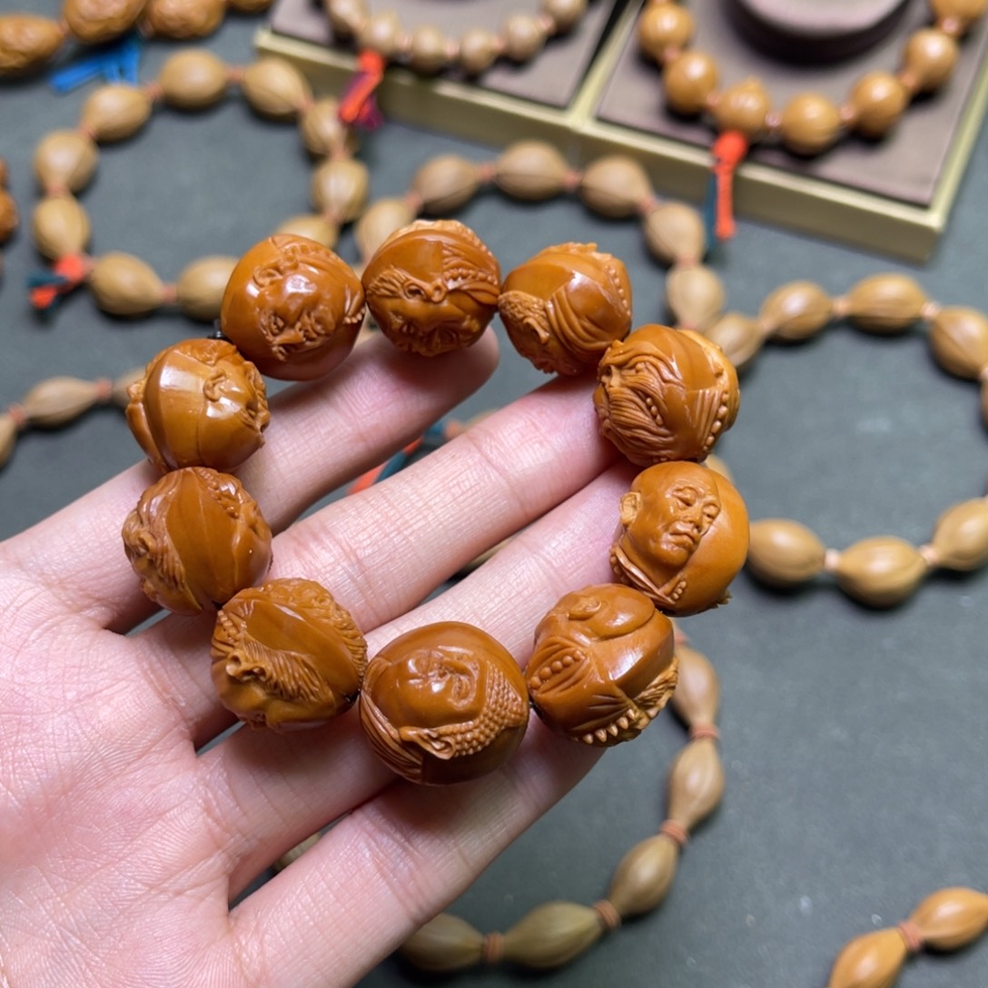 风***景手串/手链橄榄核罗汉