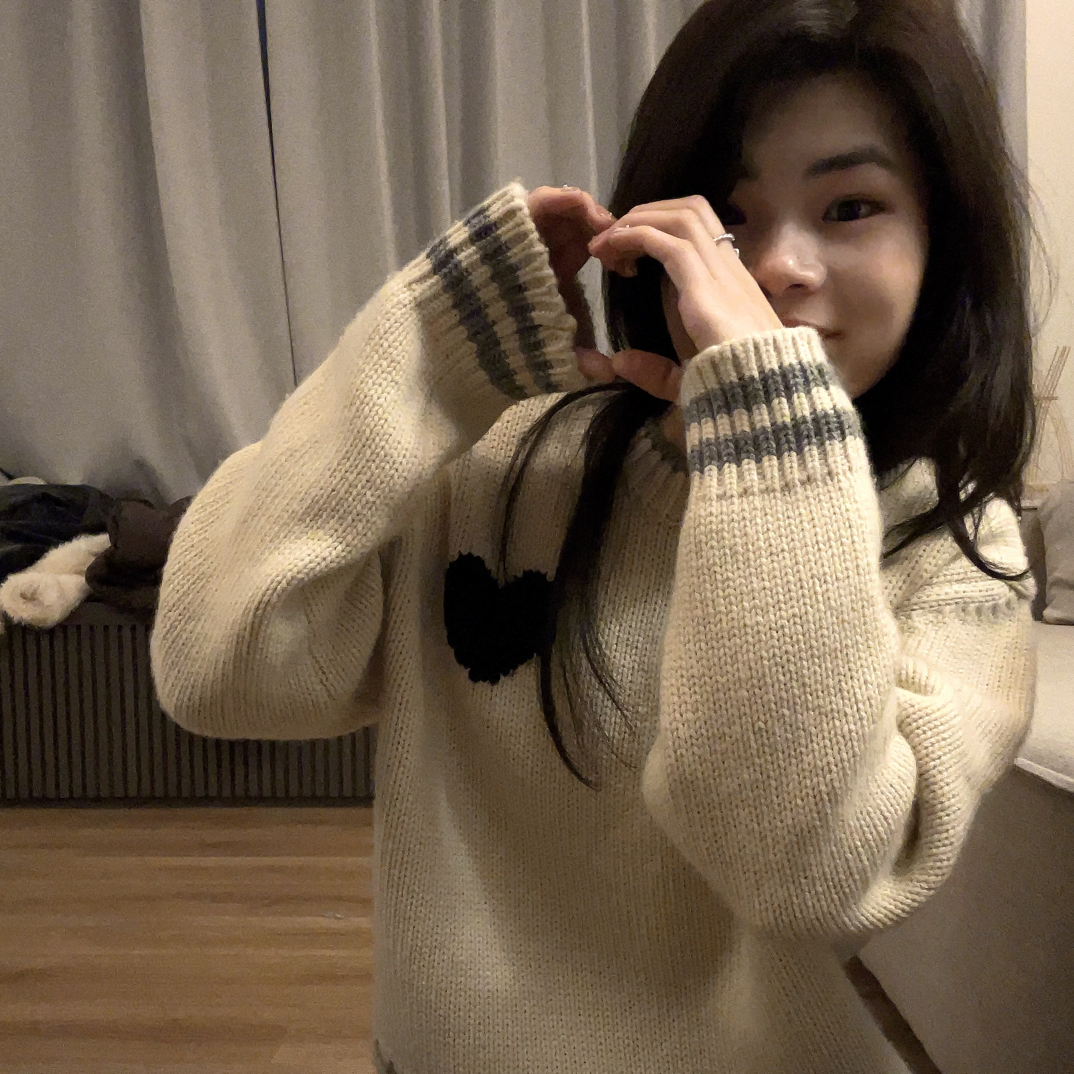 Gardenia | 空栀 韩代“手织星心”全羊毛毛衣48h退换