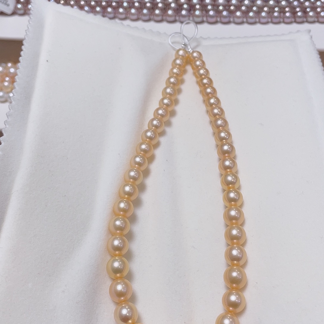 茶***语淡水珍珠颈饰银S925镶嵌