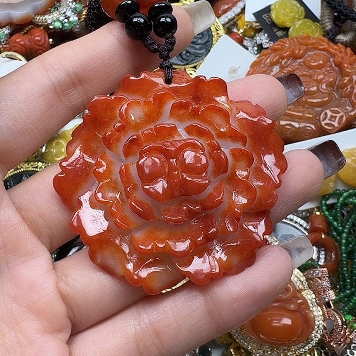 冰***翡翠未镶嵌颈饰翡翠