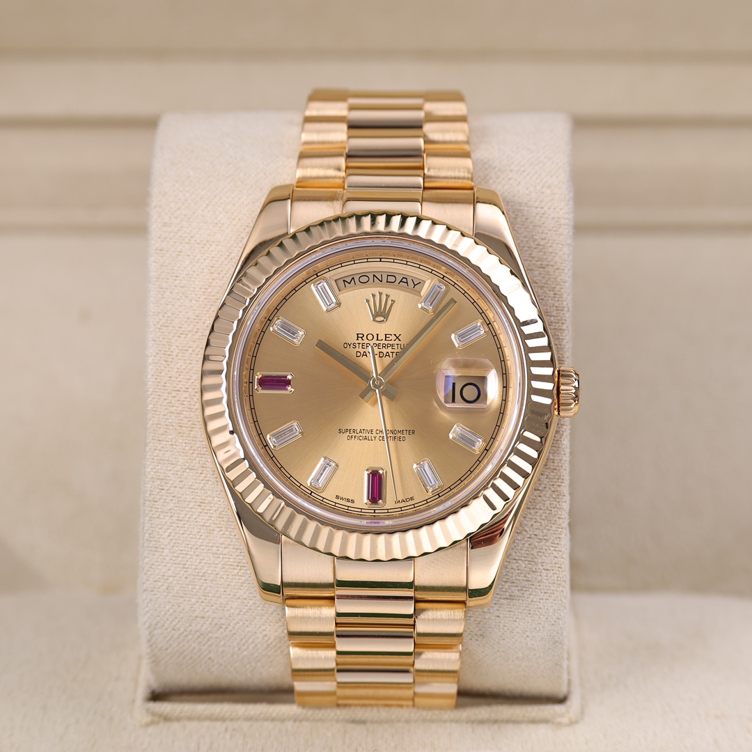 95新 Rolex/劳力士 218238 41mm 18k黄金 自动机械 单表