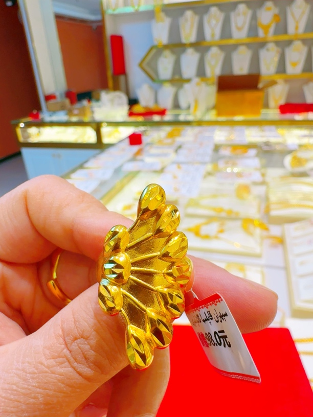 铜合金戒指 金包铜0.1g 蝴蝶戒指