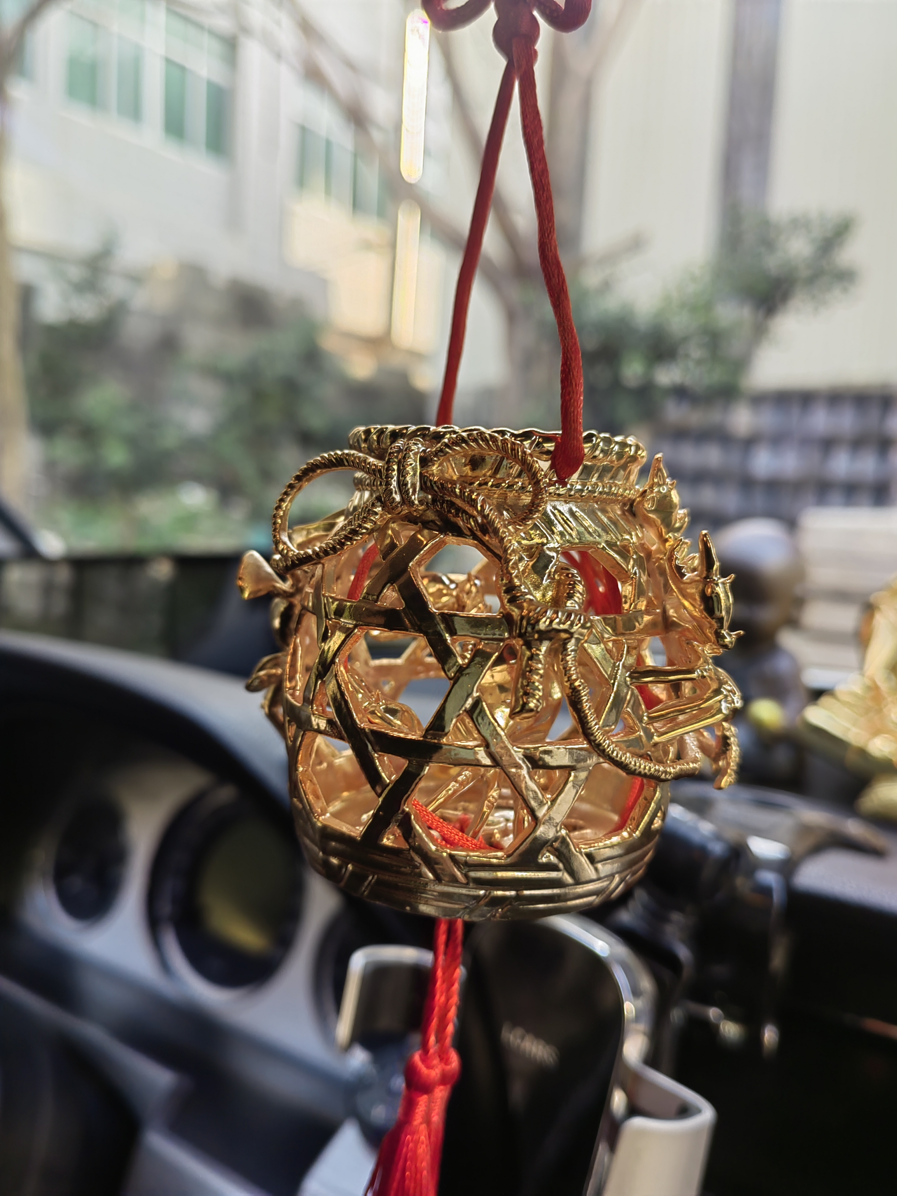 【文创产品】国潮复古国风车载挂件灯笼光明团圆喜庆财富