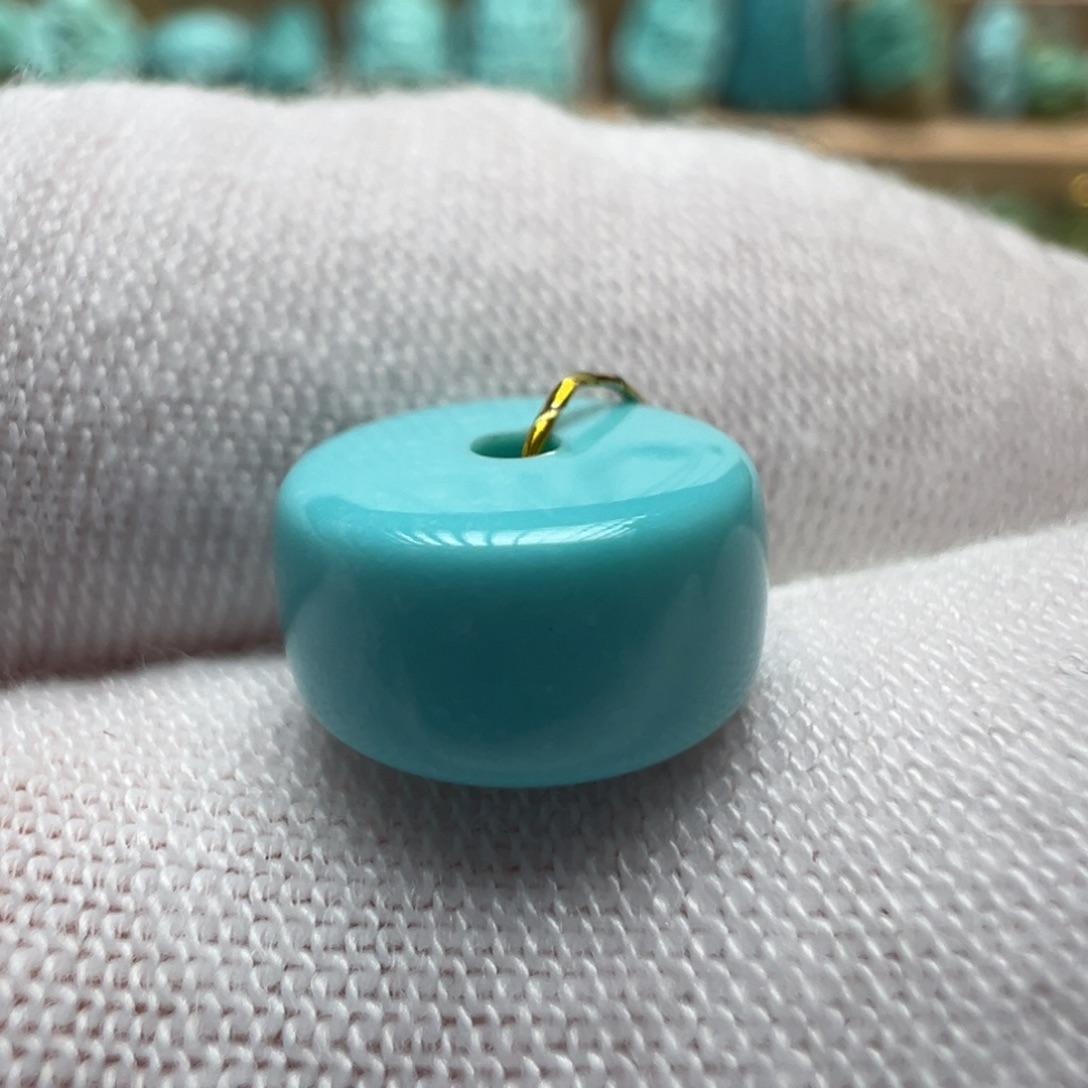 绿松石未镶嵌配饰9.9*5.2