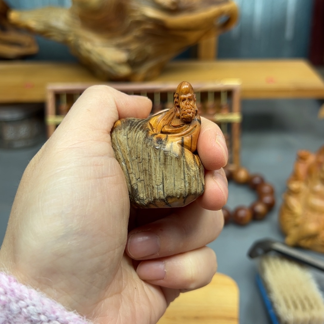 柏木崖柏木摆件手把件，58