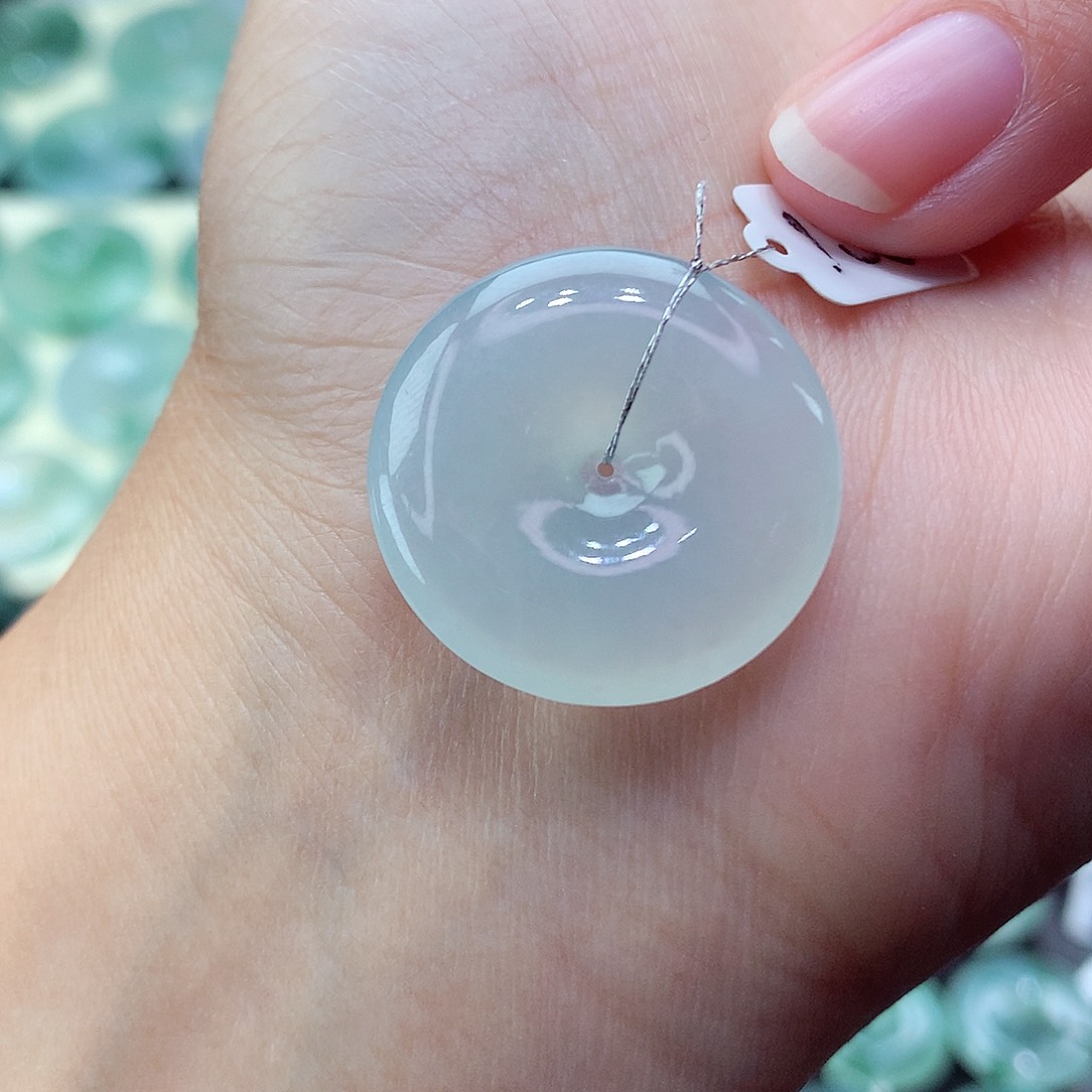 翡翠颈饰未镶嵌6尺寸24.1-4.8