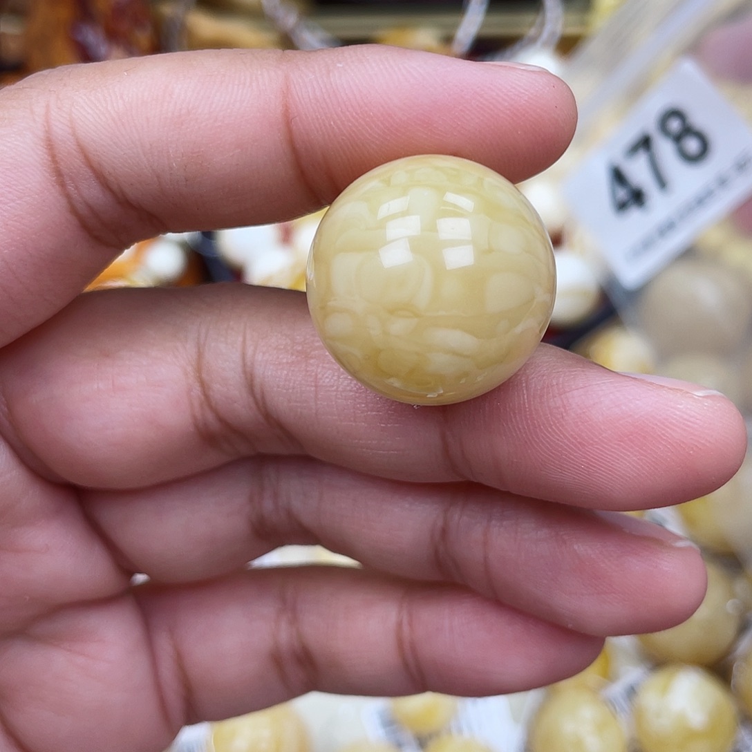 蜜蜡未镶嵌珠宝奇石粉22.5