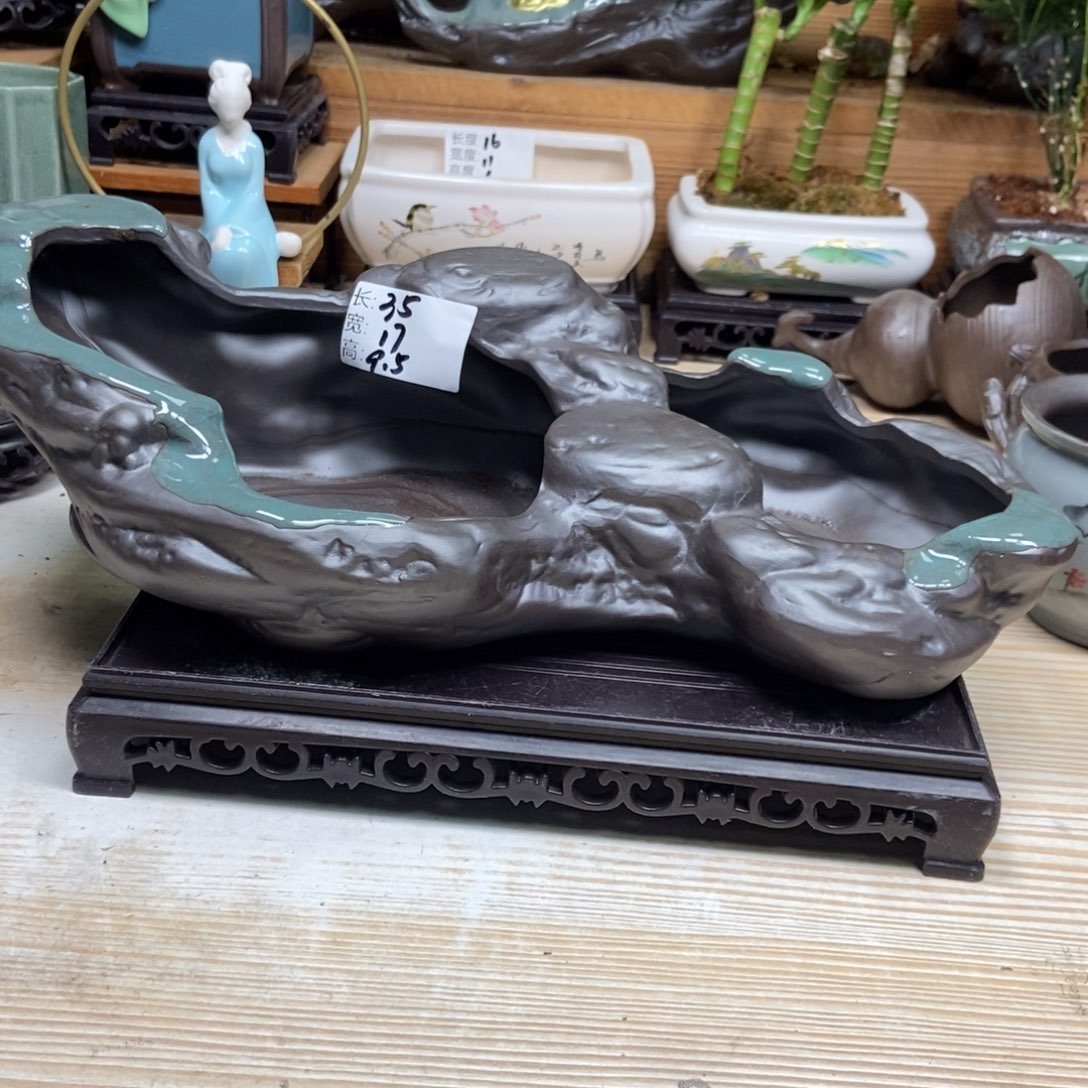 瓷片陶瓷花盆陶瓷艺术