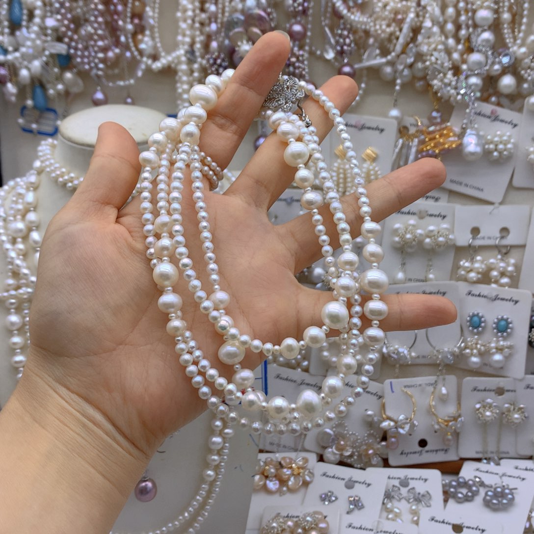 *****银S925镶嵌淡水珍珠项链耳饰