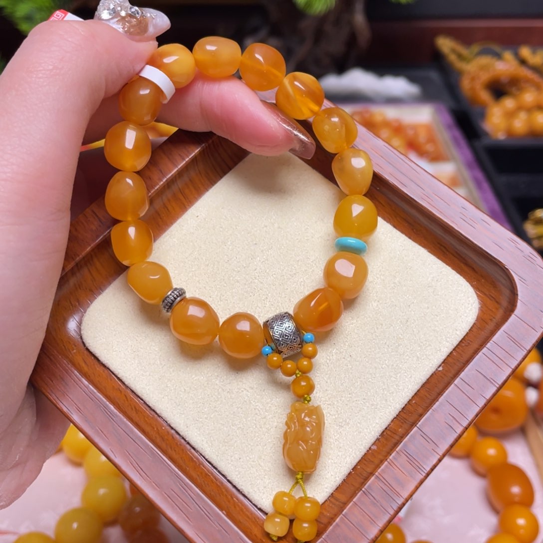 蜜蜡手链未镶嵌手串