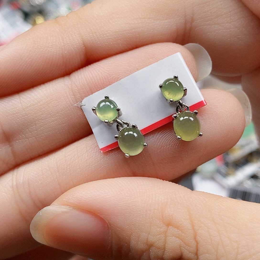 翡翠银S925镶嵌戒指