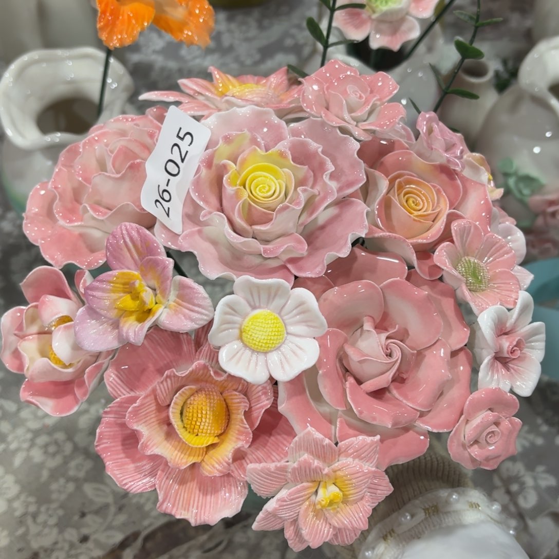 2625 陶瓷花拍满20元发货退款拉黑