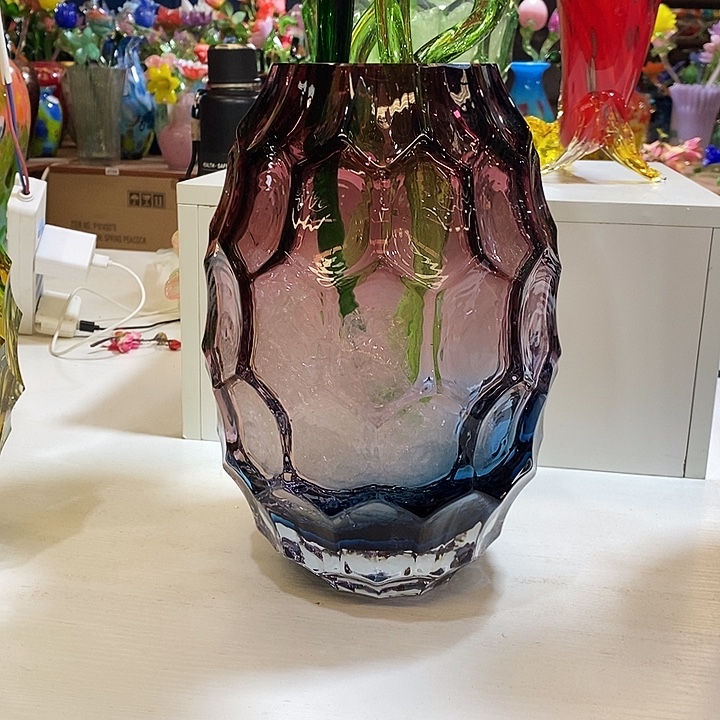 水晶花瓶高31厘米口径8厘米