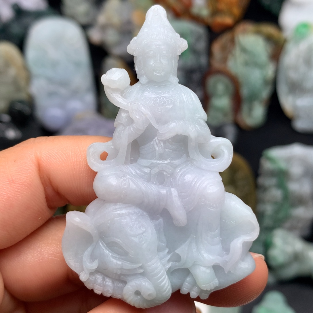 定制翡翠未镶嵌天然翡翠A货毛货抛光定制