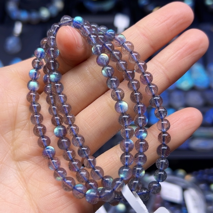 拉长石手串未镶嵌5.2左右