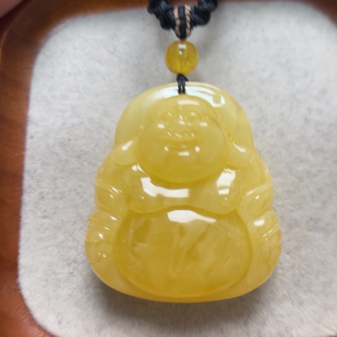 蜜蜡未镶嵌项链吊坠