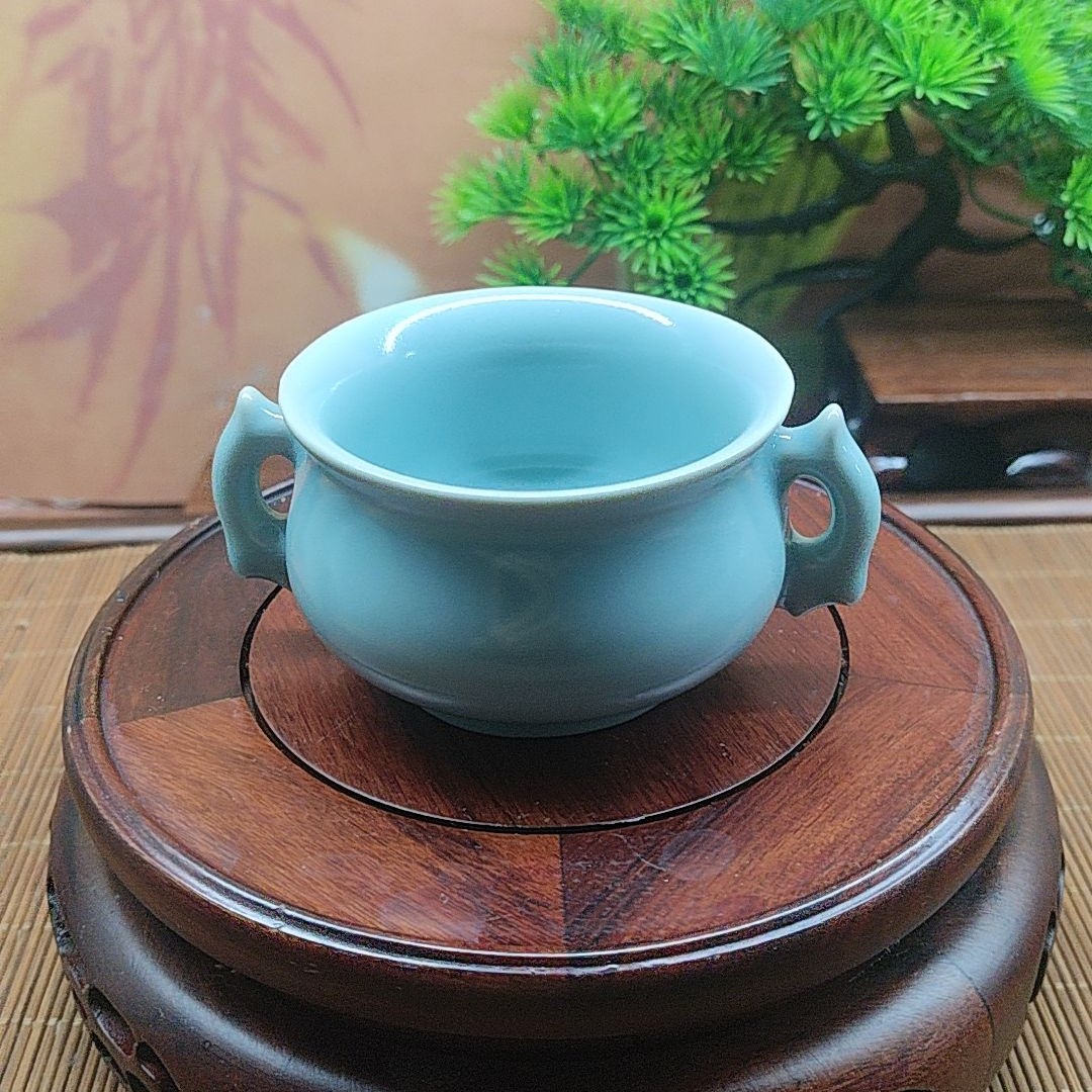 防古釉手工拉胚缸杯，满容约100ml，高端系列