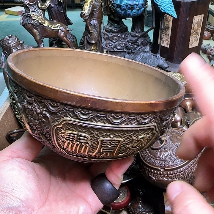 铜器办公室茶室摆件