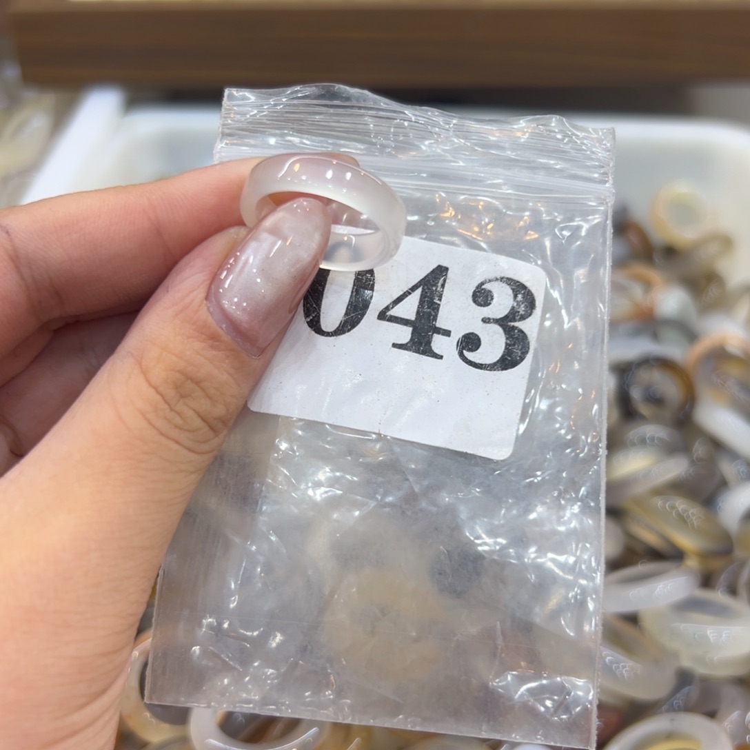 玛瑙/玉髓戒指合金43港16