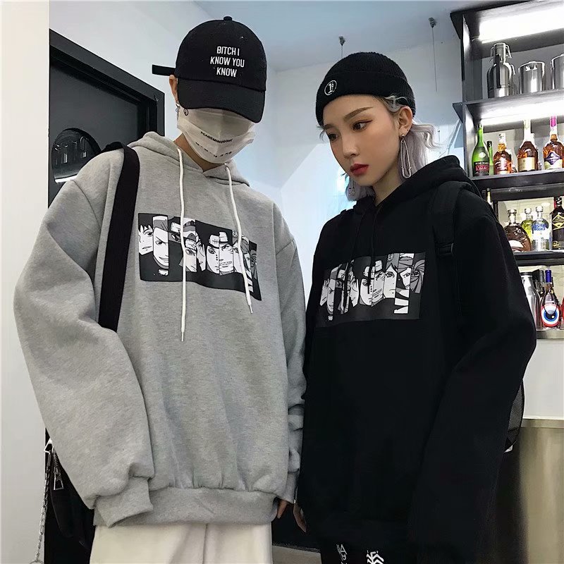 男学生春秋款秋装卫衣情侣韩版连帽套头帽衫外套潮流宽松大码秋季