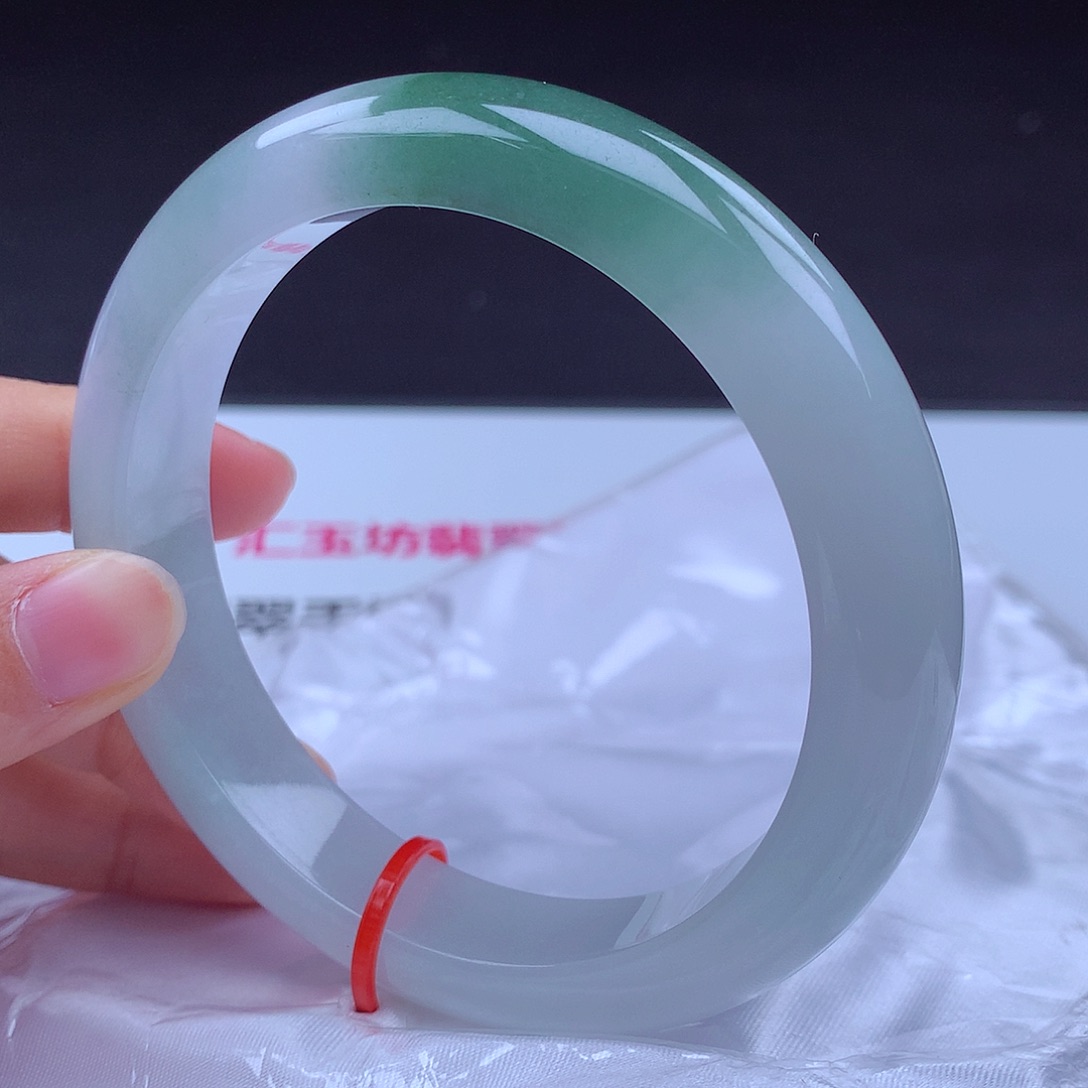 未镶嵌手镯翡翠62.7圈100447