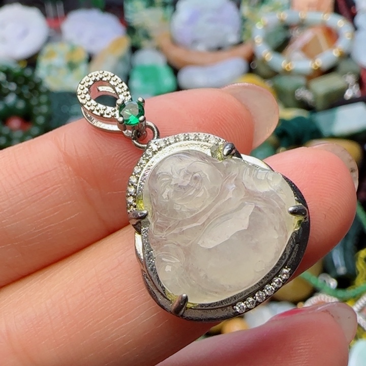 翡翠颈饰未镶嵌天然A货98