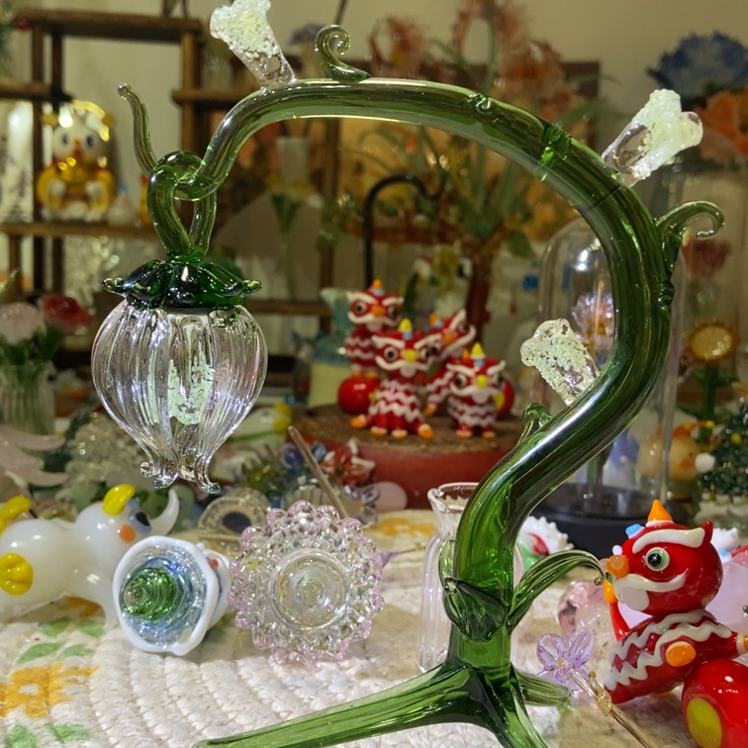 手工艺品琉璃铃兰灯