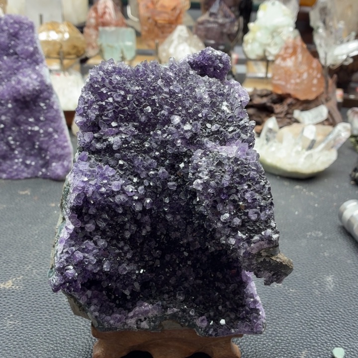 懒***！摆件未镶嵌水晶紫晶