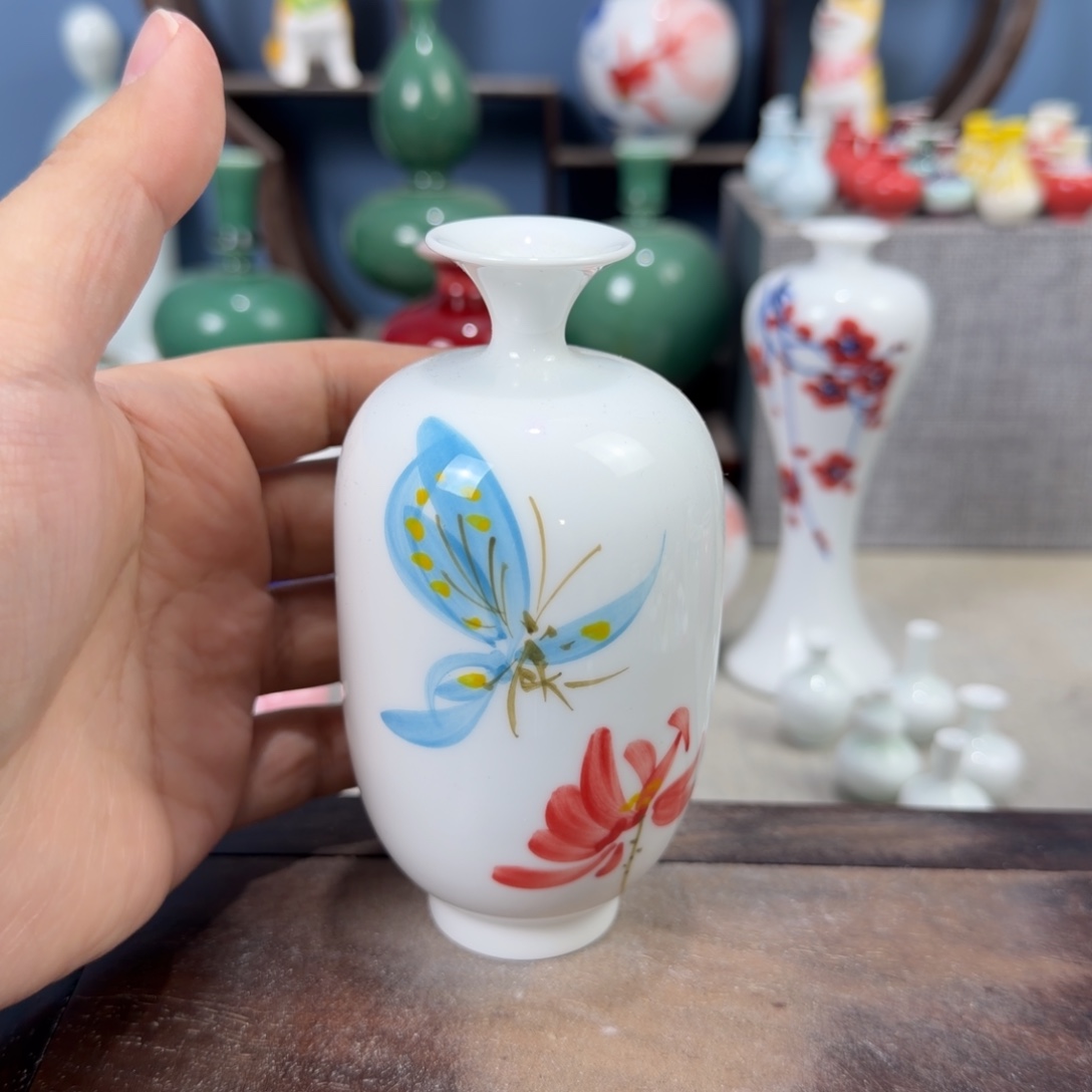 陶瓷手工小花器摆件
