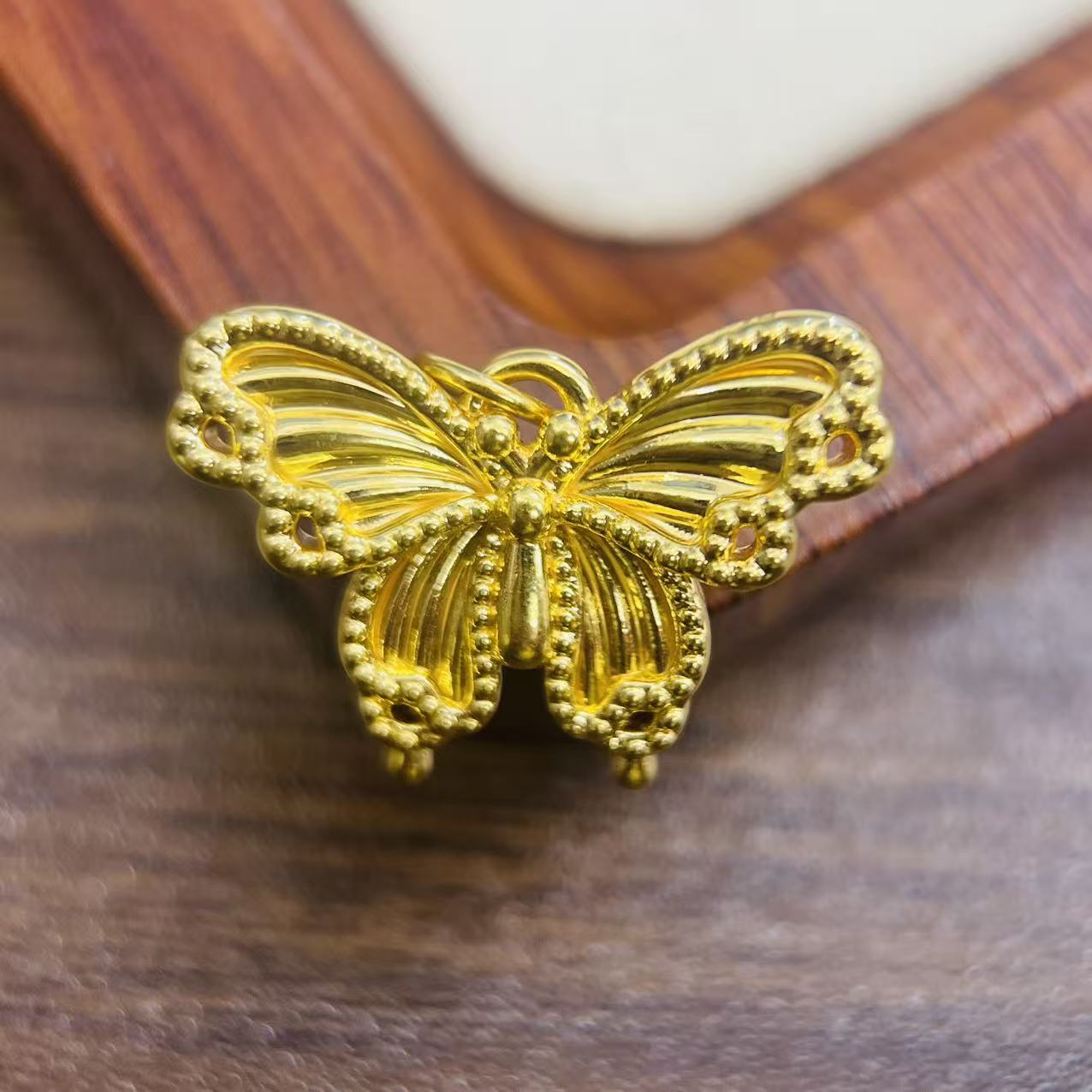 黄金足金999大提溜蝴蝶首饰配件DP1574-01450
