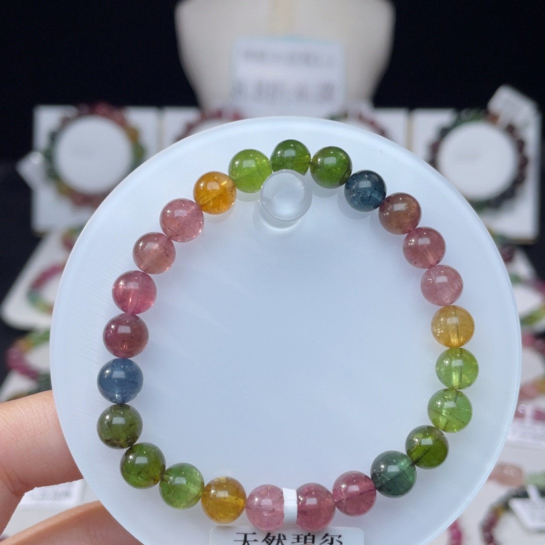 未镶嵌手串碧玺7.2mm±