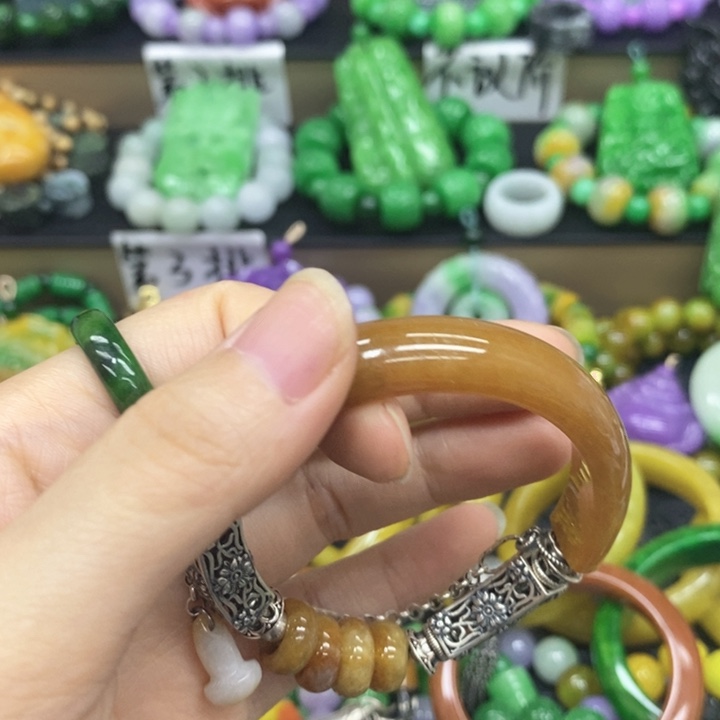 追***梦未镶嵌翡翠耳饰手镯26