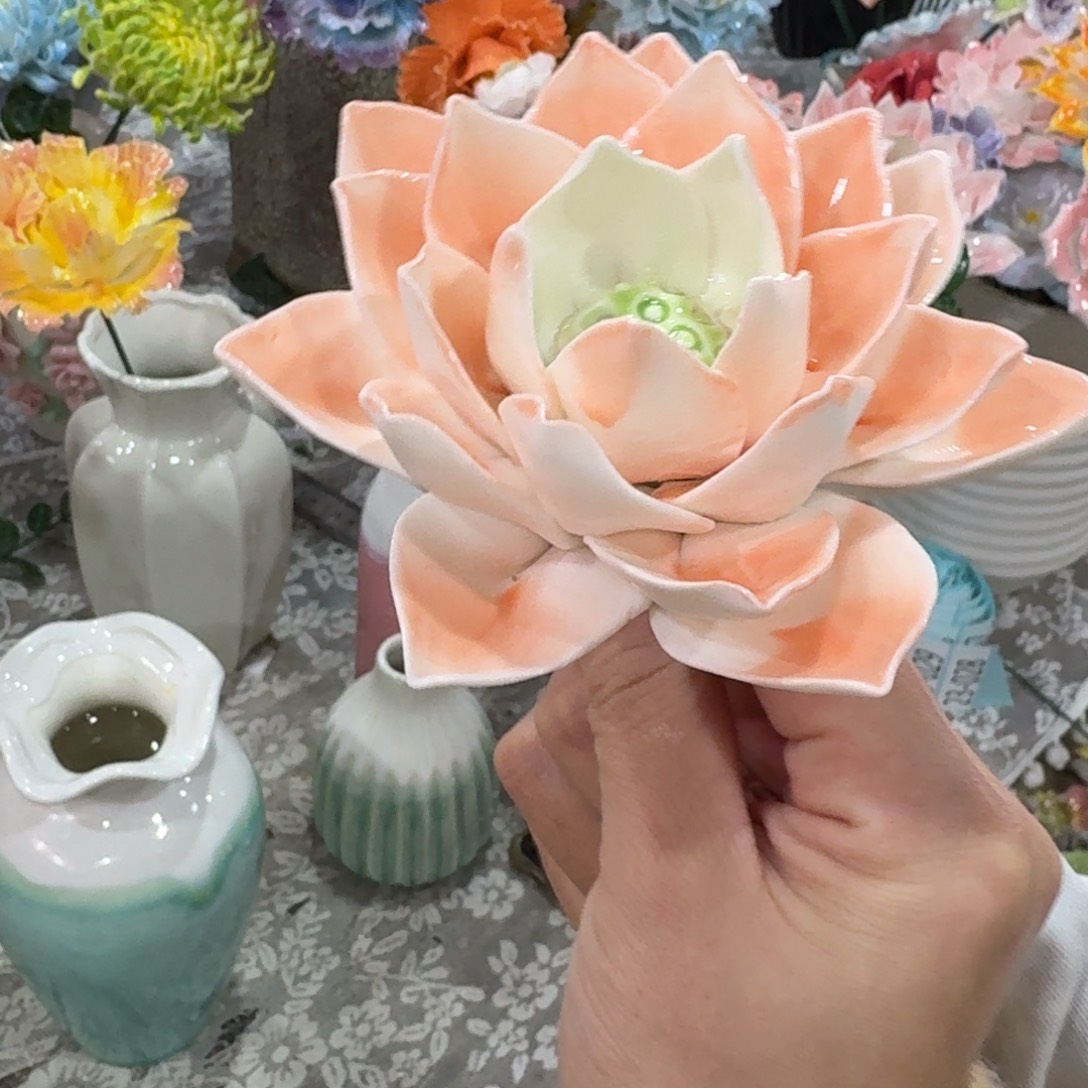 陶瓷花拍满20元发货，退款拉黑