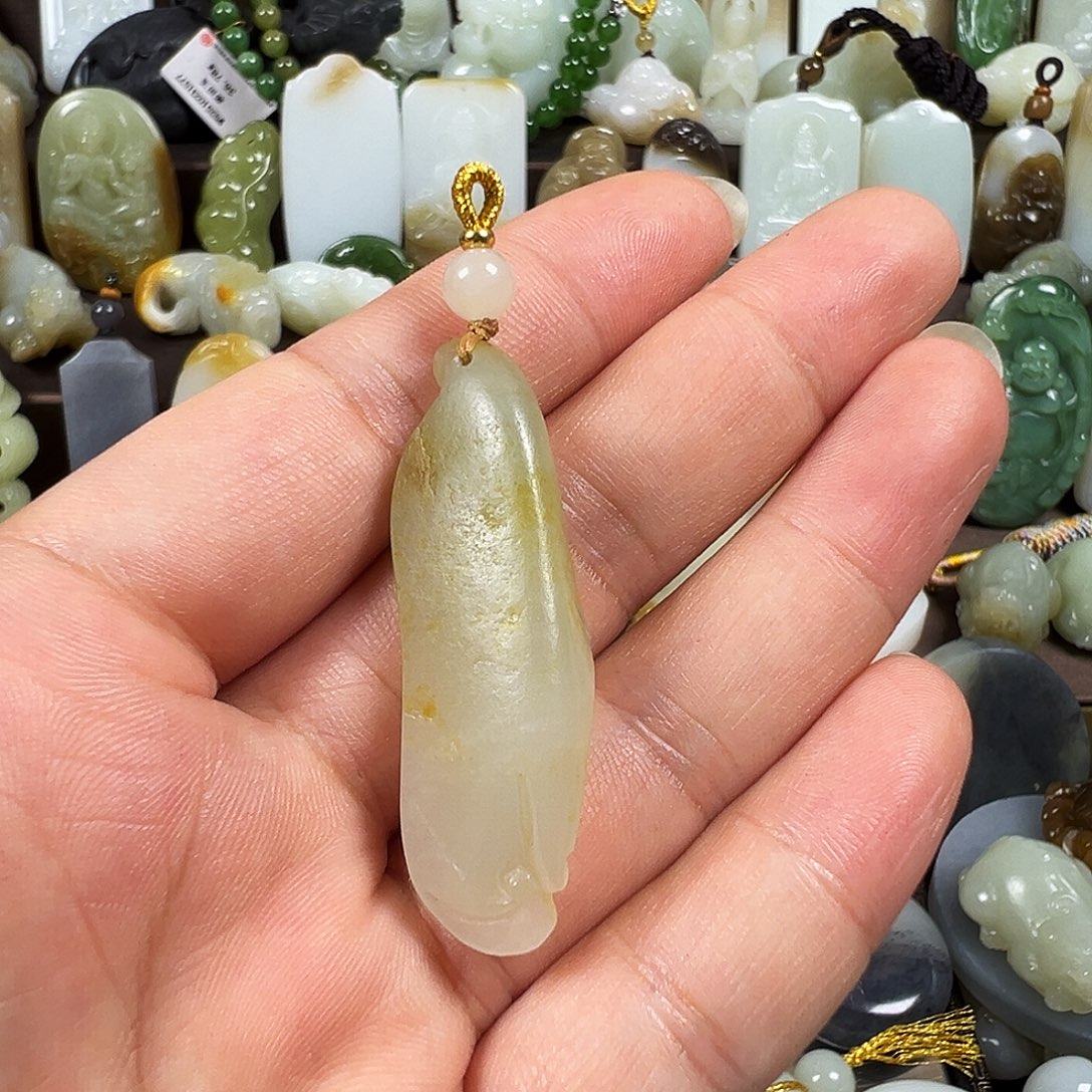 冀***）和田玉未镶嵌颈饰