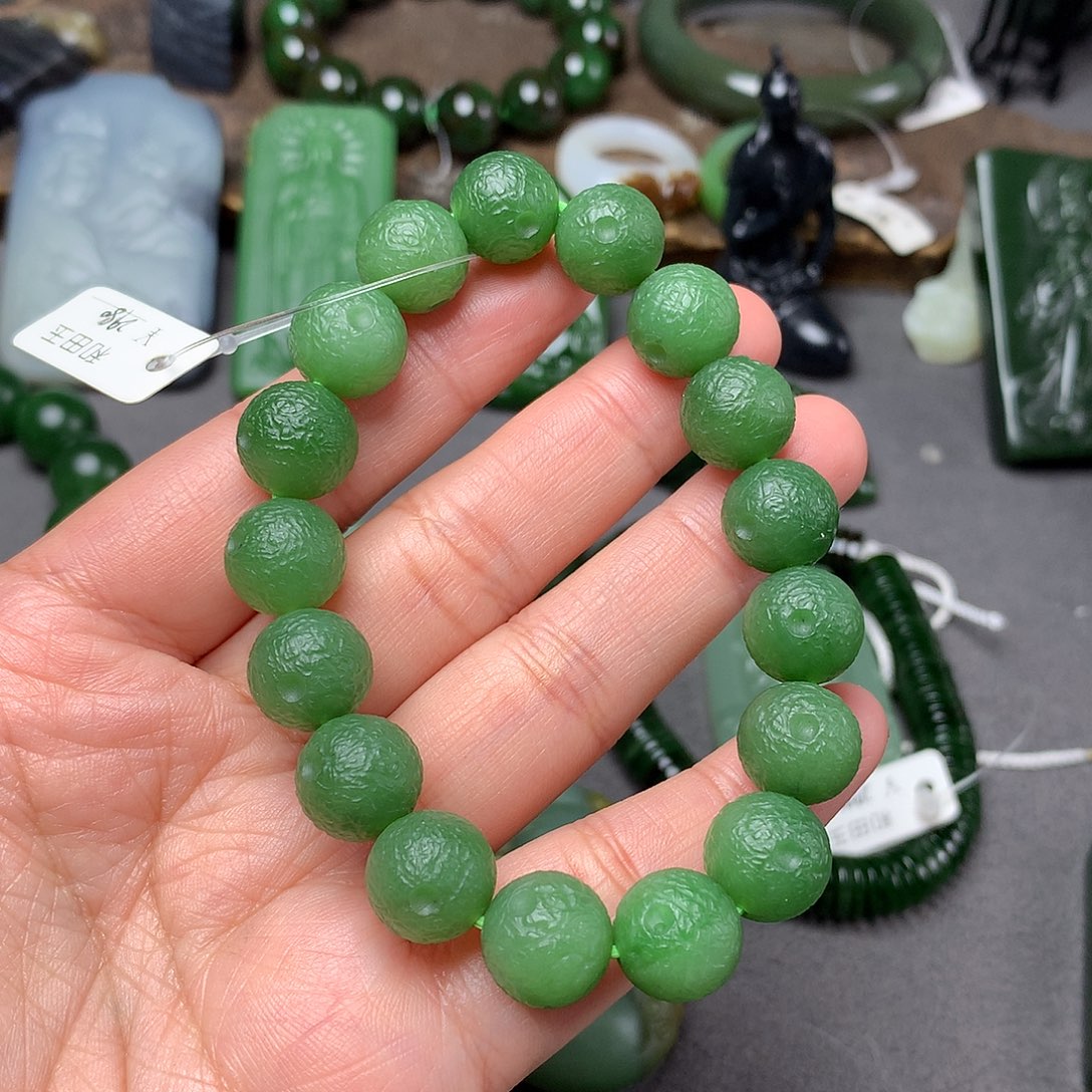 和田玉手串未镶嵌