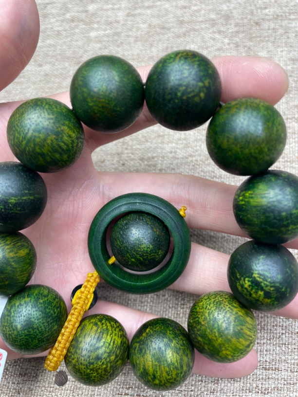 沉香木串文玩老料 手串 46号