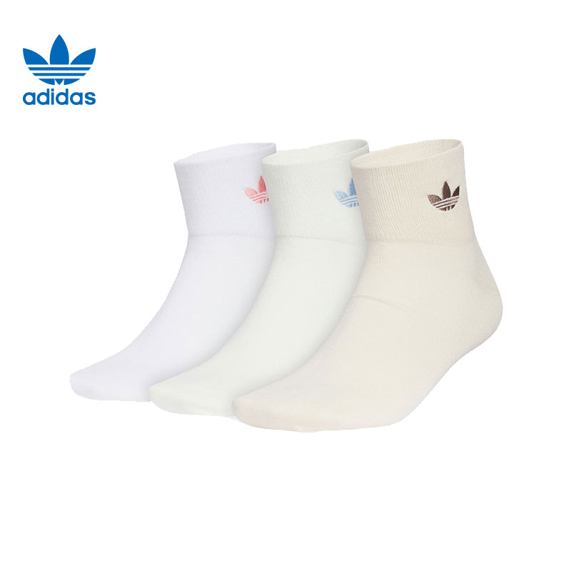 【法雅体育】adidas阿迪达斯三叶草春季男女运动休闲袜子KC1411