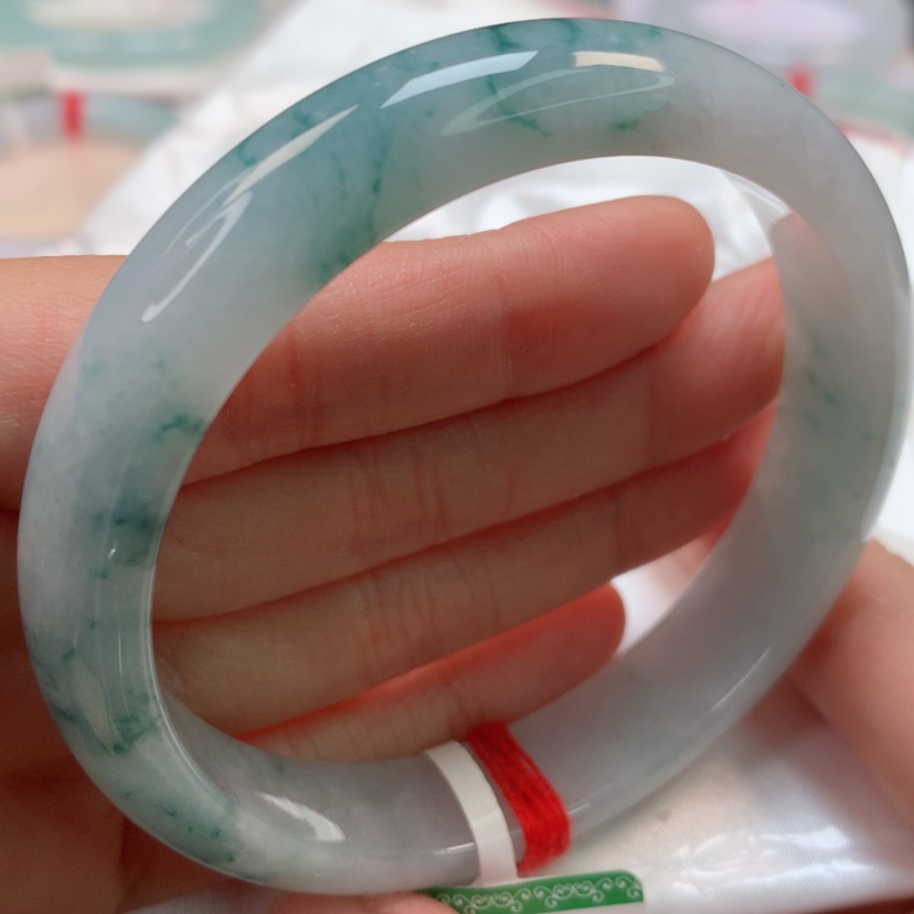 【闪购商品】翡翠手镯未镶嵌蓝花135号