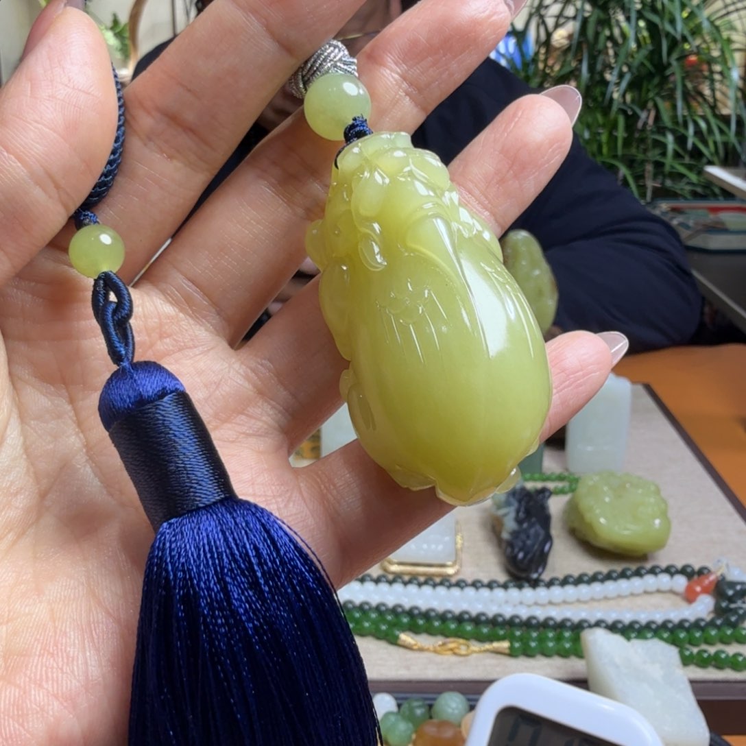 和田玉手把未镶嵌B****