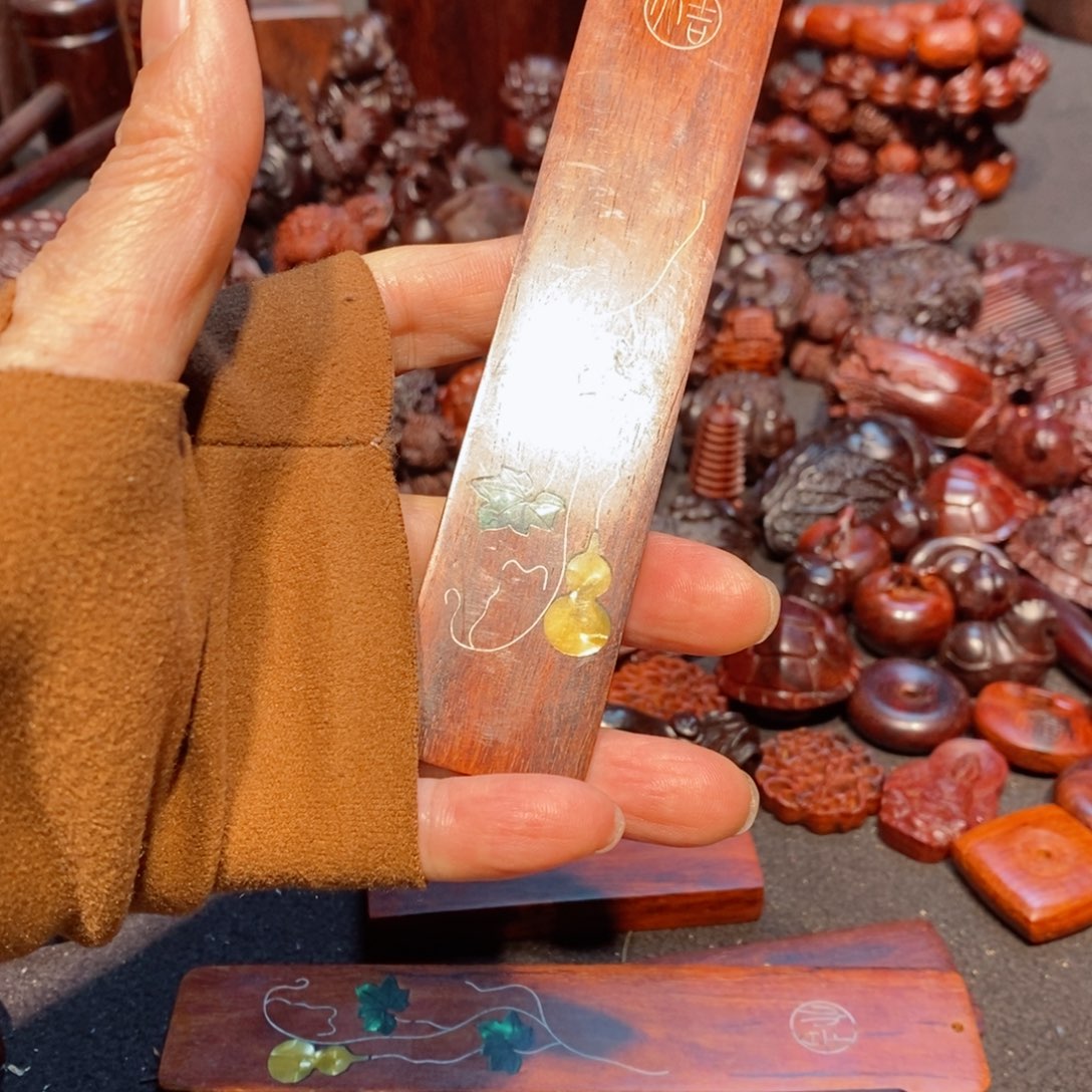 小叶紫檀把件s*d印度小叶紫檀手把件