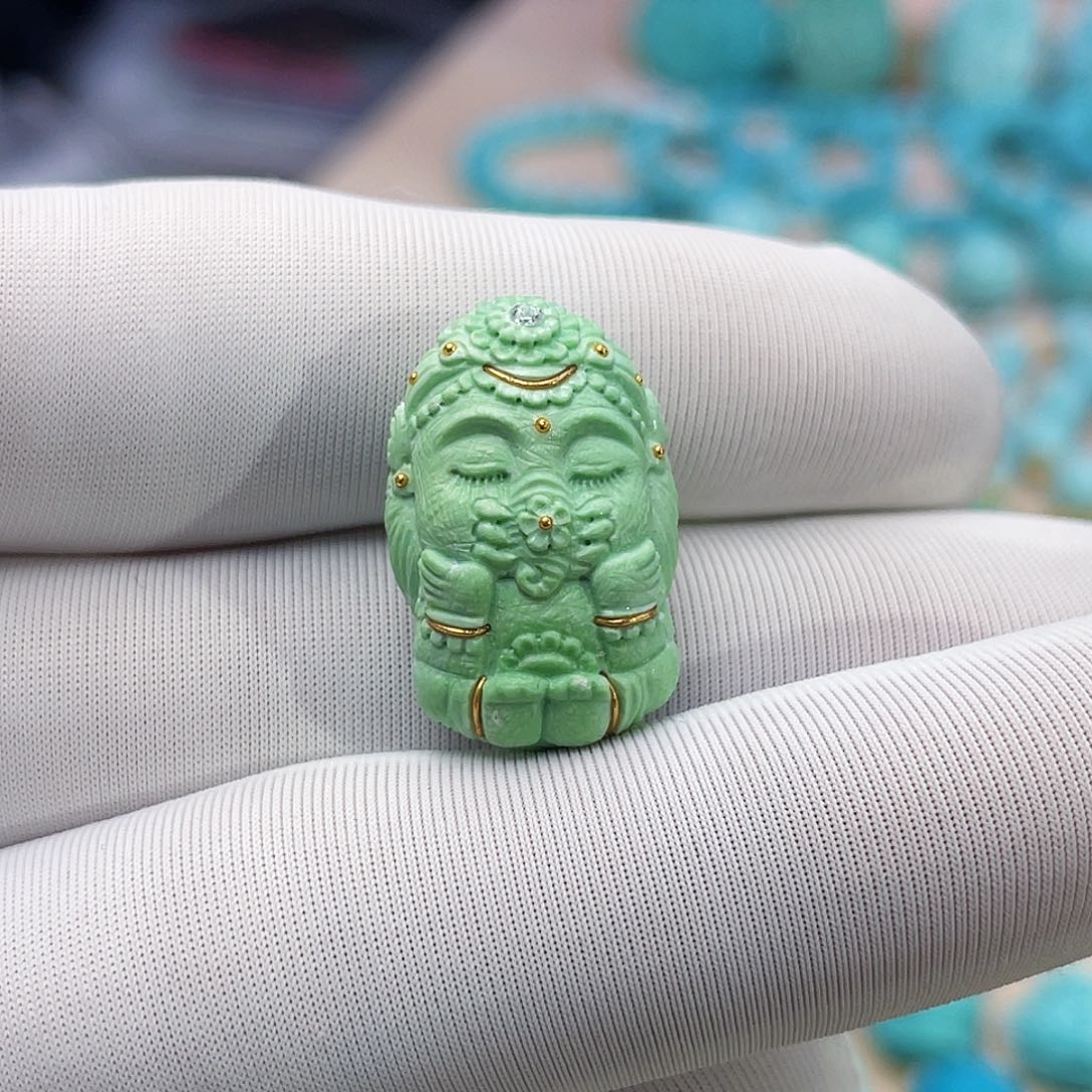 绿松石珠宝奇石未镶嵌