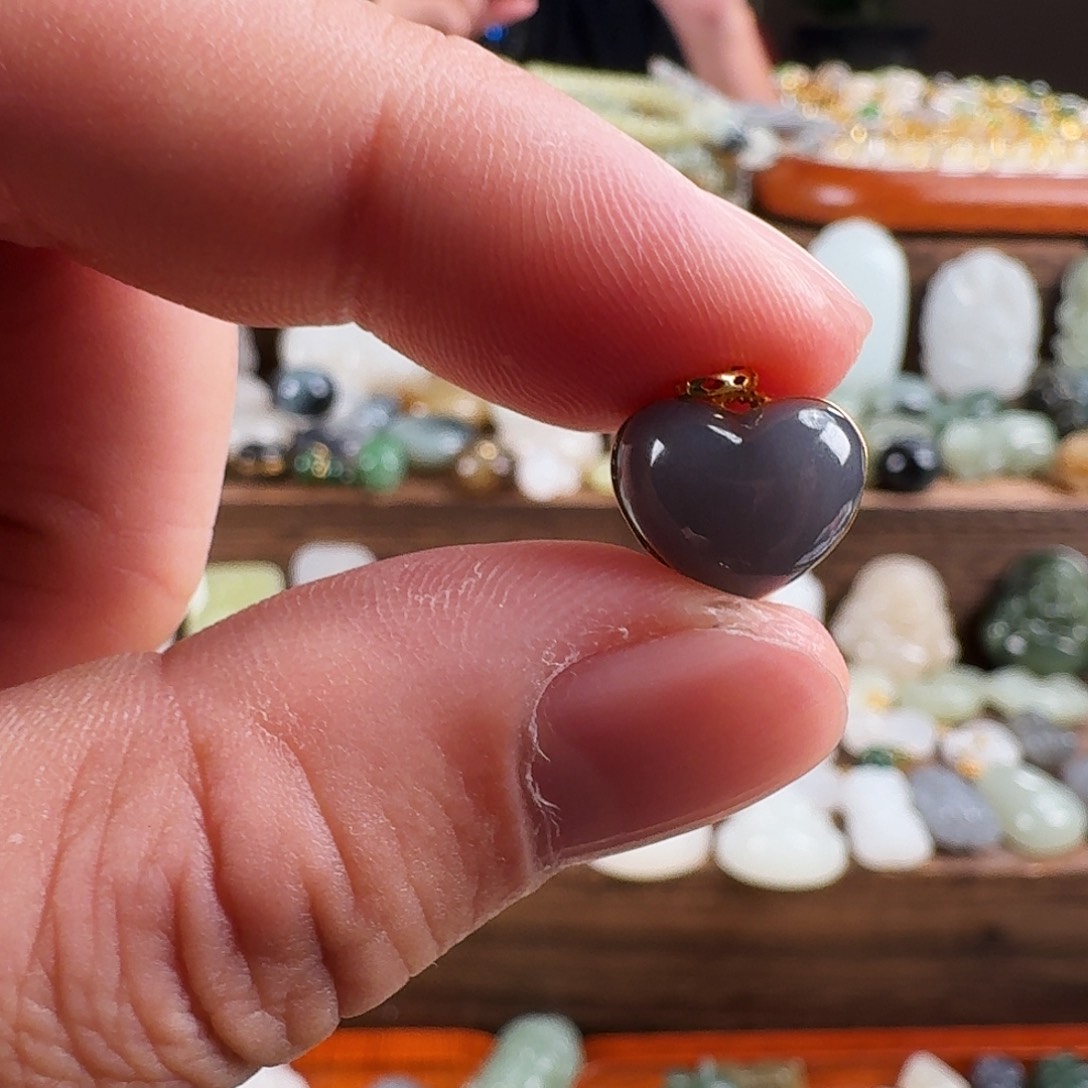 和田玉18K金镶嵌吊坠(赠链)尚***装