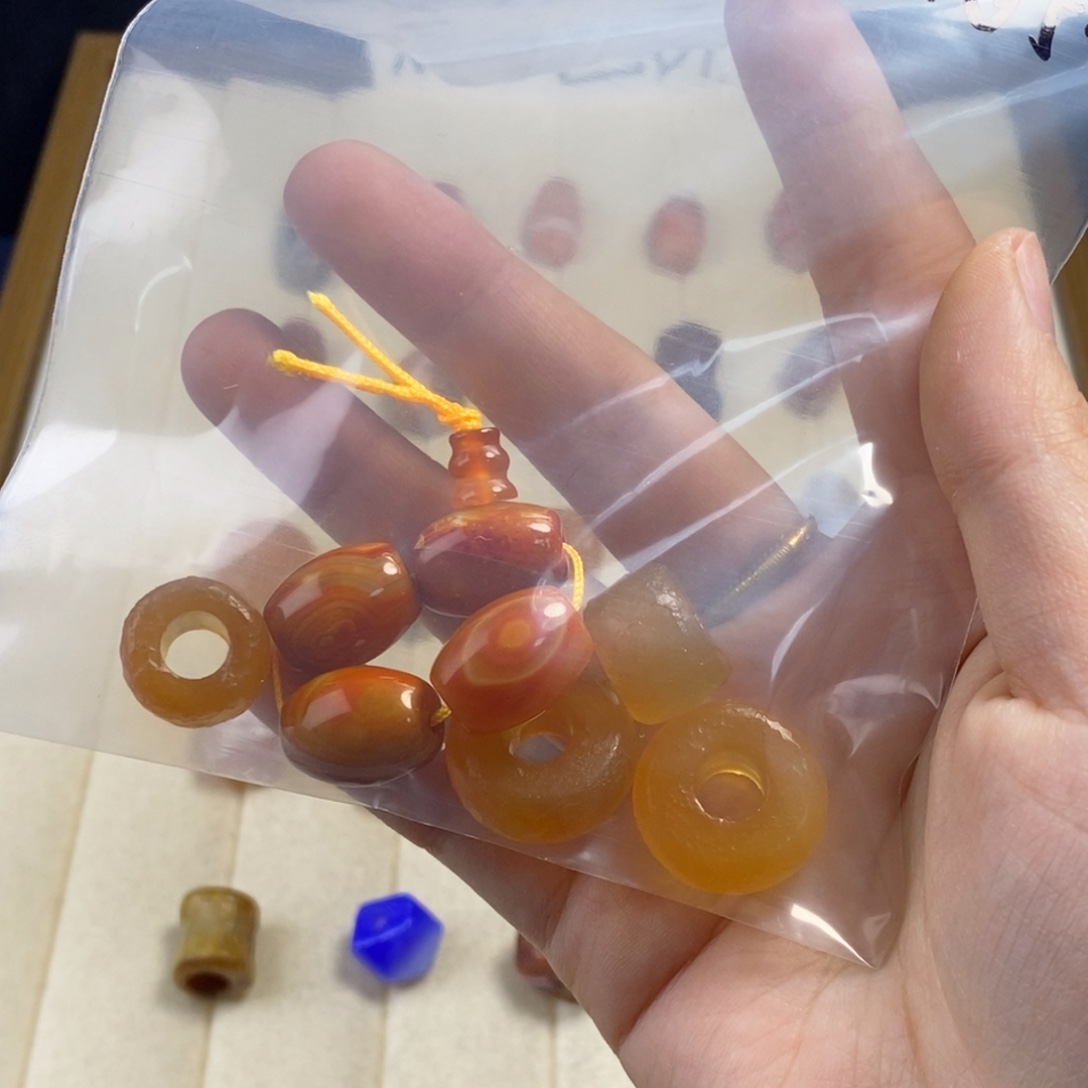 回***忆玛瑙/玉髓未镶嵌颈饰