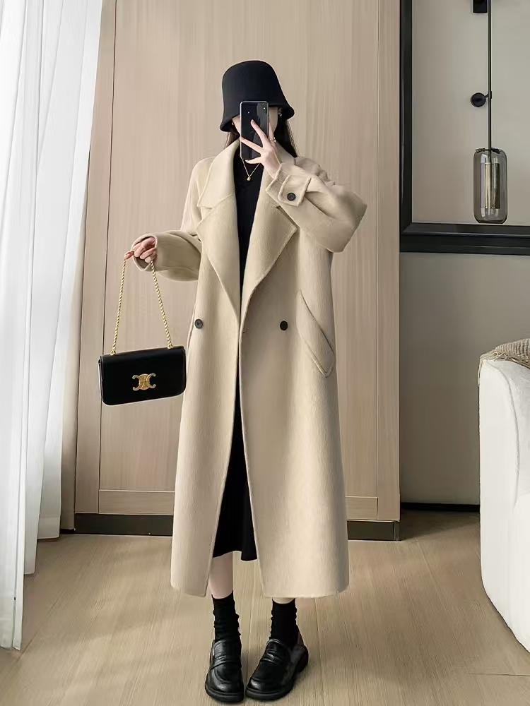 【新KAIROS.澳毛】BD羊毛韩系高级休闲羊毛大衣秋冬长款大衣20255