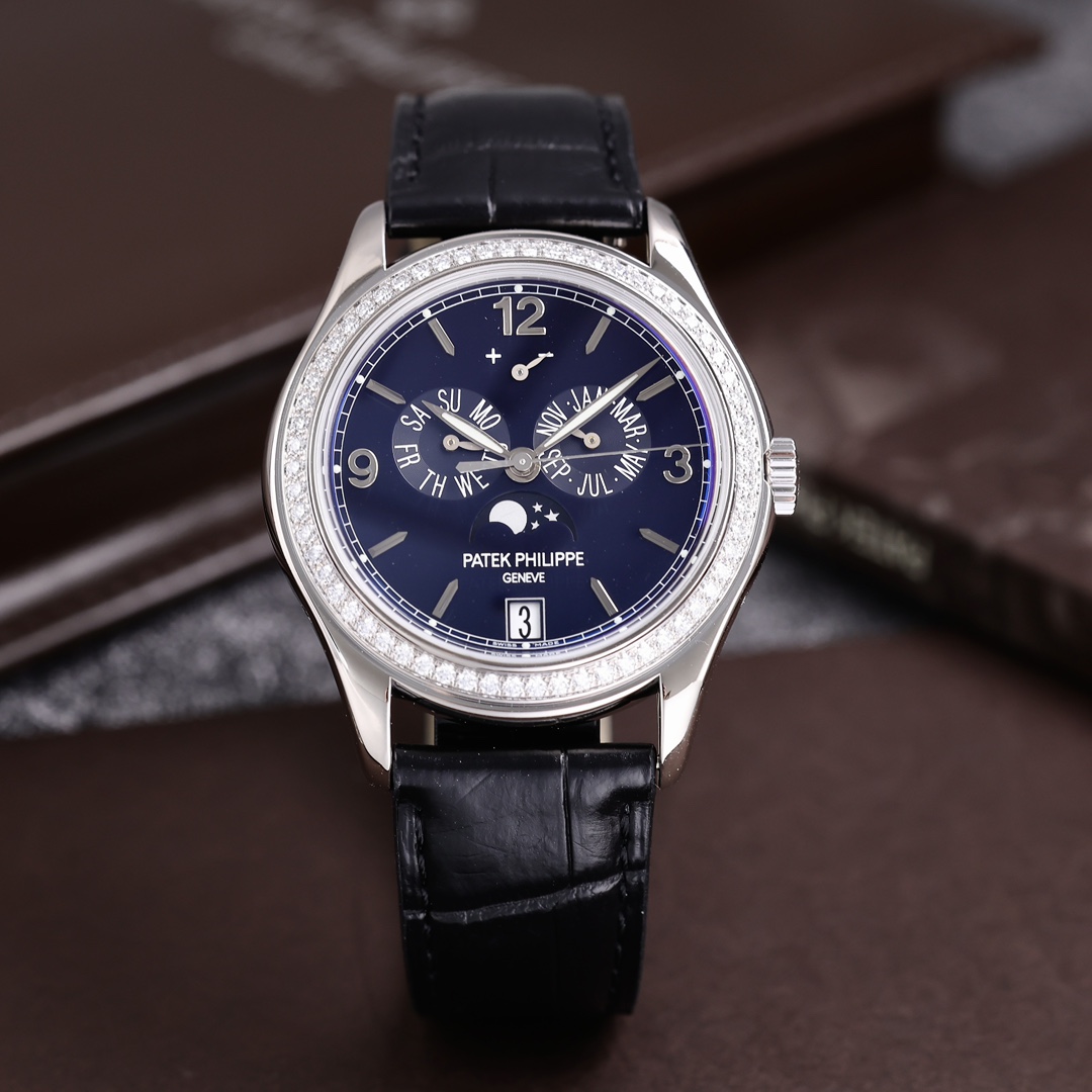 95新 Patek Philippe/百达翡丽 5147G 18k白金原镶钻 2019年保卡