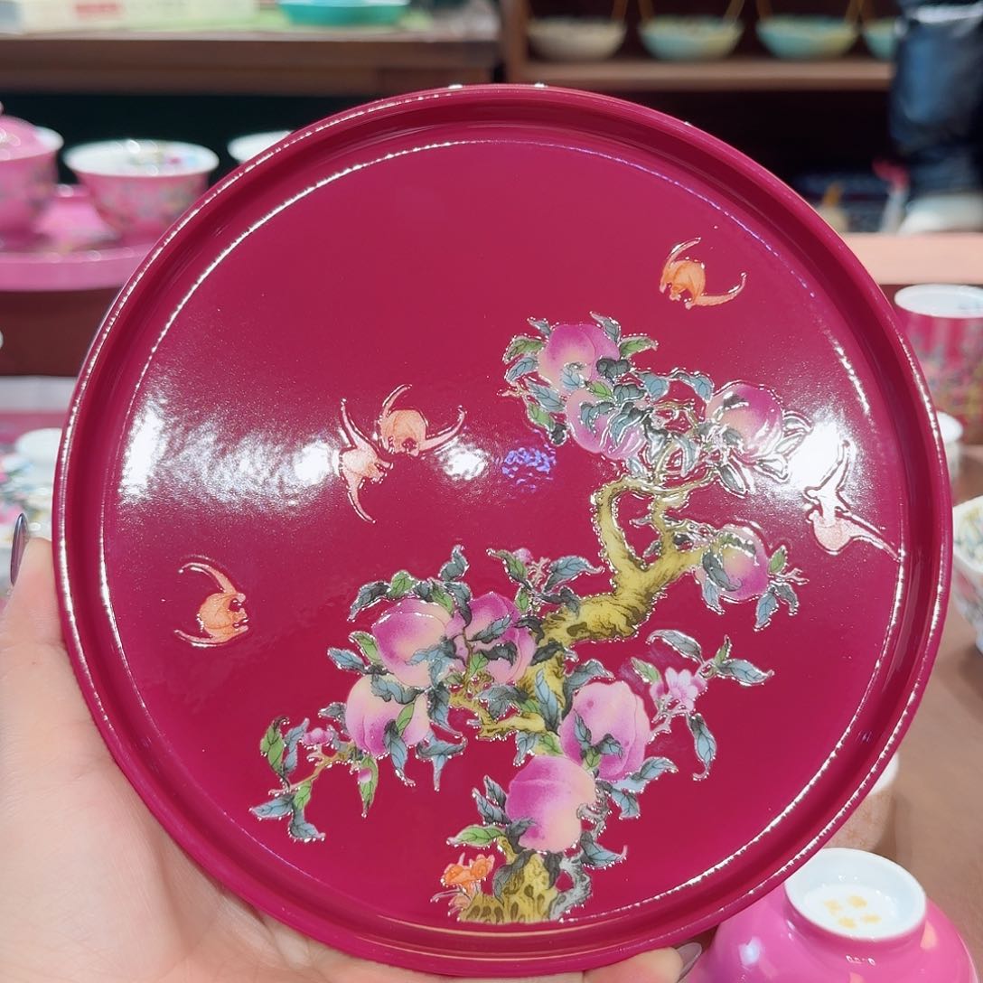 珐琅彩主人杯茶具套装